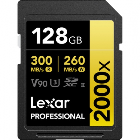 Lexar 128GB Professional 2000x UHS-II SDXC